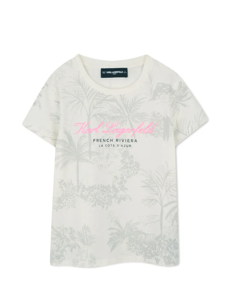  Karl Lagerfeld Kids Printed T-shirt - Neutrals 