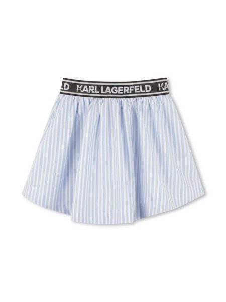  Karl Lagerfeld Kids Striped Skirt - White 