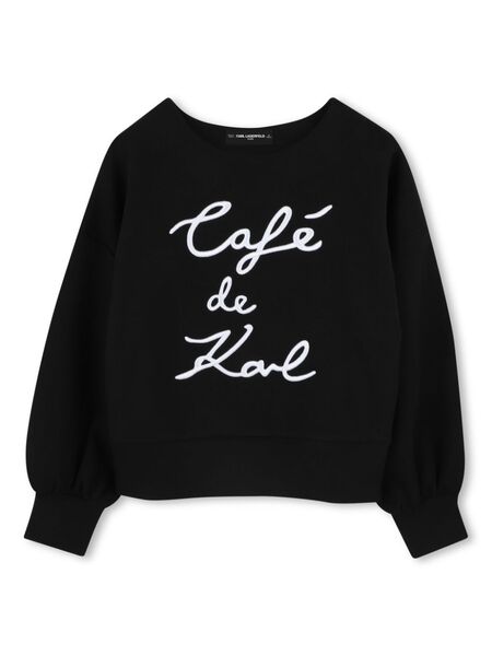  Karl Lagerfeld Kids Text-print Sweatshirt - Black 