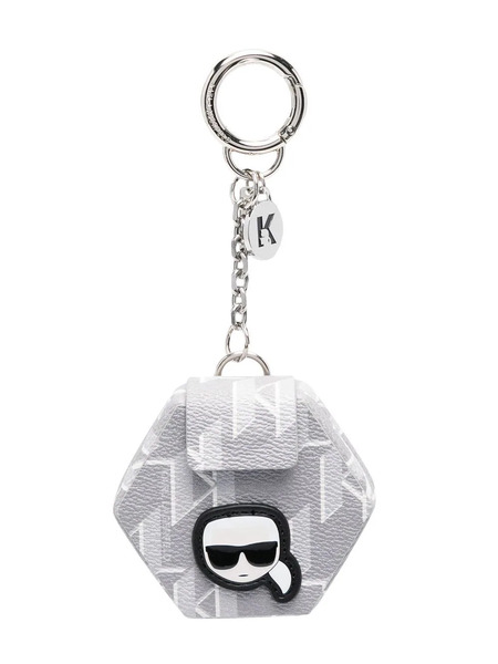  Karl Lagerfeld K/ikonik Mini Pocket Keychain - Grey 