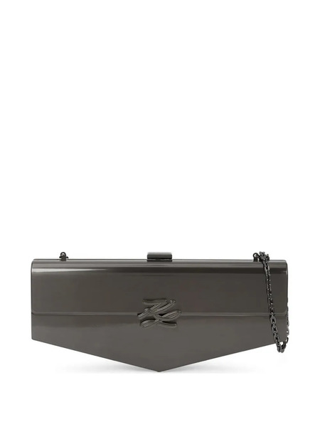 Karl Lagerfeld Kl Studio Autograph Clutch Bag - Grey 