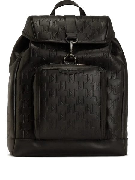  Karl Lagerfeld K/loom Leather Backpack - Black 
