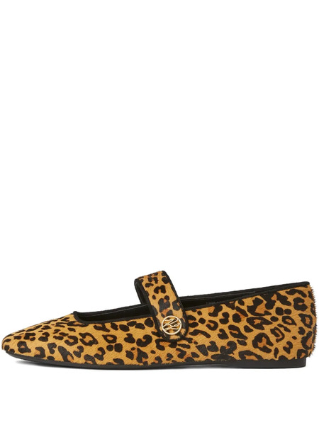  Karl Lagerfeld Konnie Leopard-print Ballet Flats - Brown 