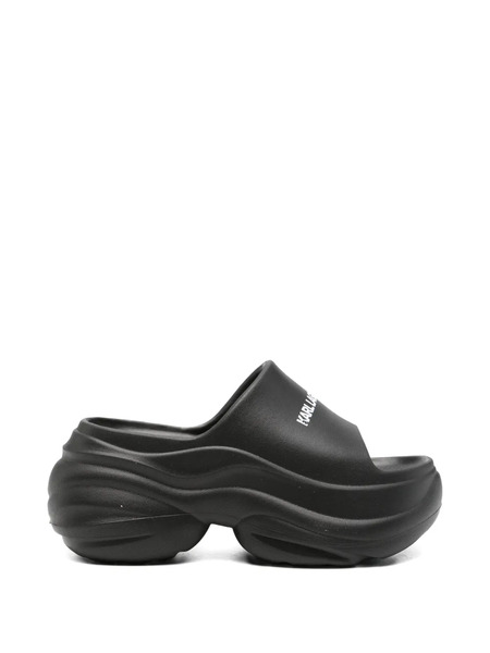  Karl Lagerfeld Kontour Platform Slide - Black 