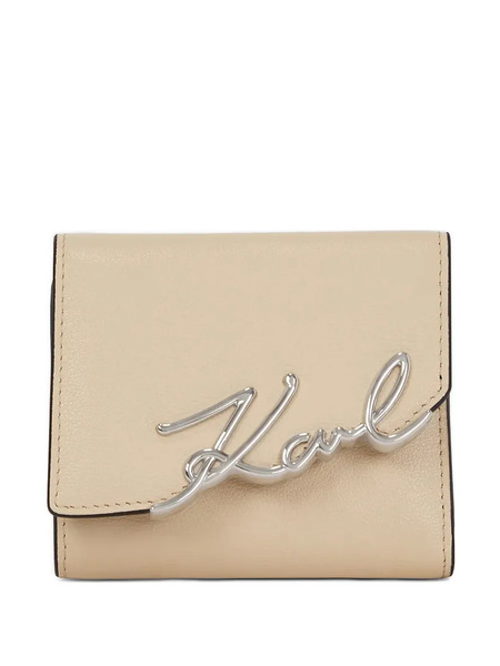  Karl Lagerfeld K/signature Trifold Wallet - Neutrals 