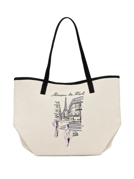  Karl Lagerfeld K/sketch Printed Tote Bag - Neutrals 