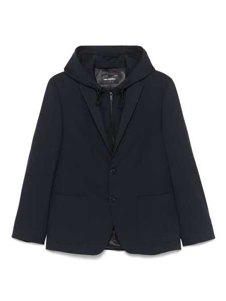  Karl Lagerfeld Layered Blazer - Blue 