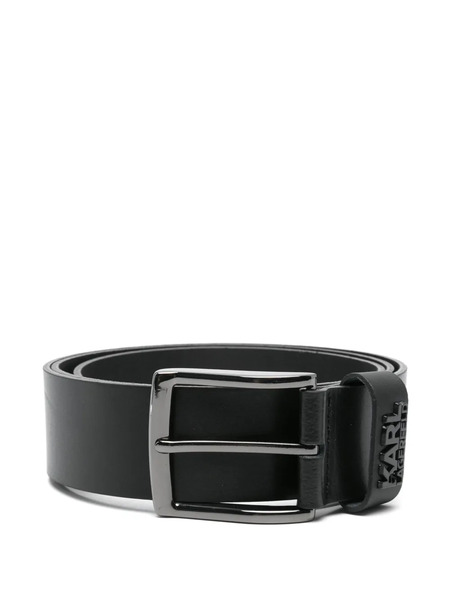  Karl Lagerfeld Leather Belt - Black 