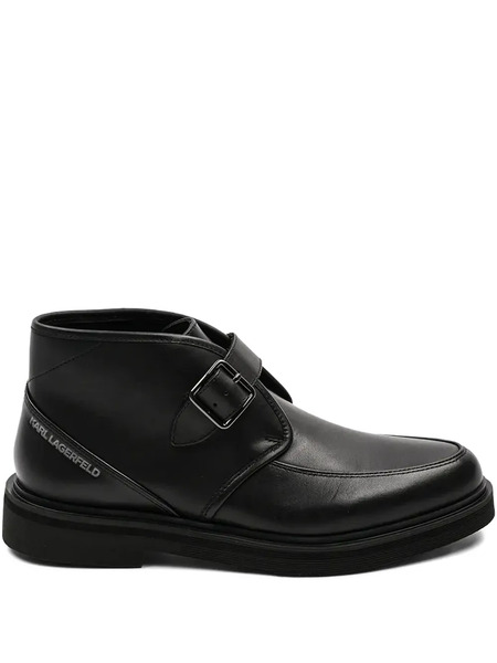  Karl Lagerfeld Leather Boots - Black 