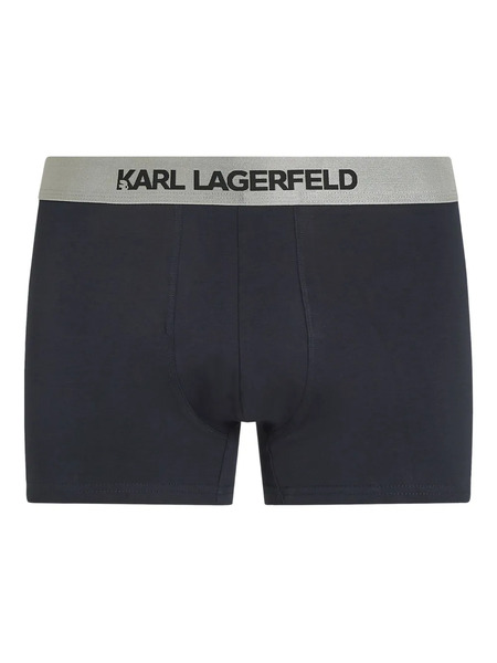  Karl Lagerfeld Logo Boxers (set Of Three) - Blue 