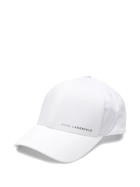  Karl Lagerfeld Logo Cap - White 