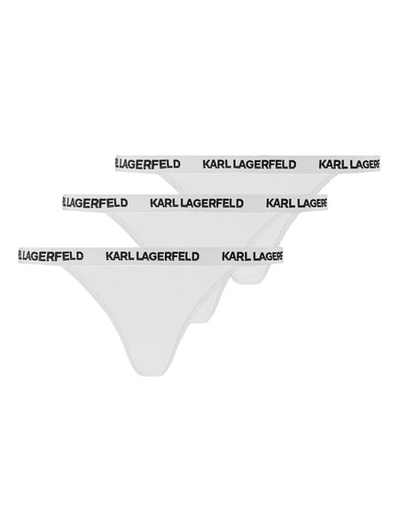  Karl Lagerfeld Logo-detailing Briefs (set Of Three) - White 