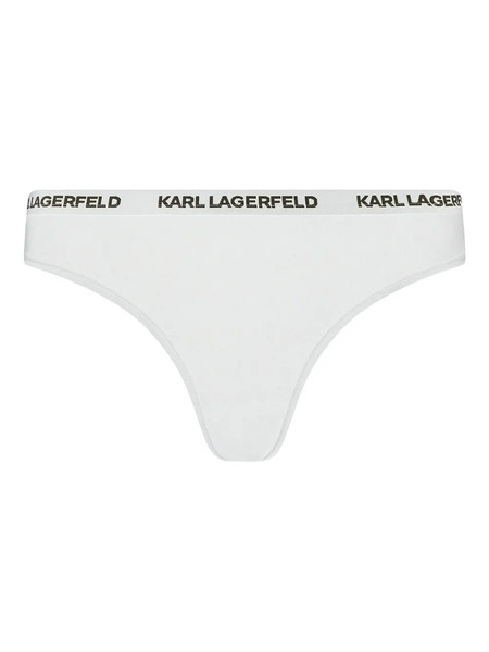  Karl Lagerfeld Logo-detailing Thong - White 