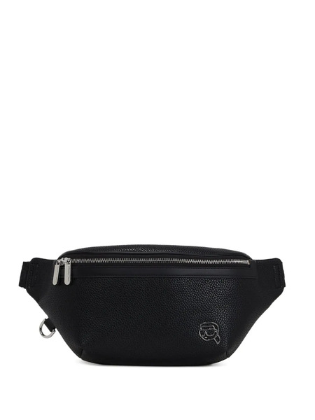  Karl Lagerfeld Logo-patch Belt Bag - Black 