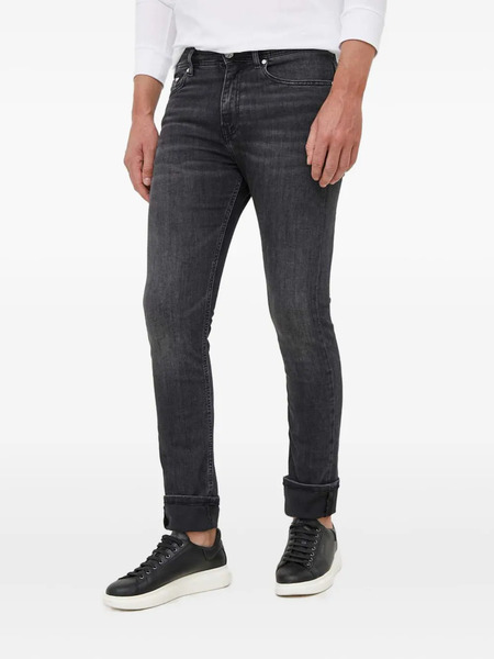  Karl Lagerfeld Logo Patch Jeans - Black 