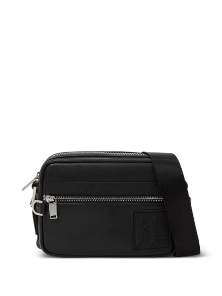  Karl Lagerfeld Logo-patch Messenger Bag - Black 