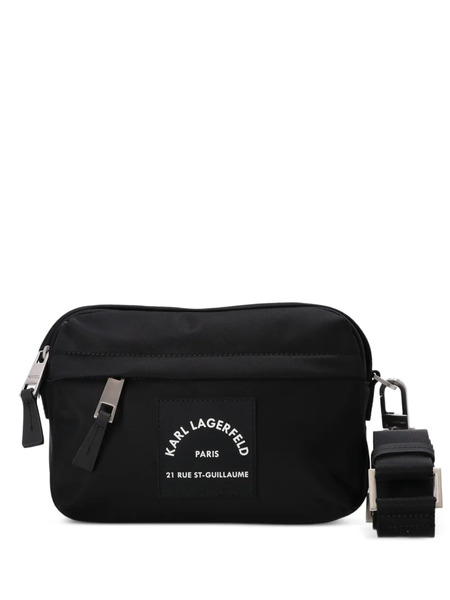 Karl Lagerfeld Logo-patch Messenger Bag - Black 