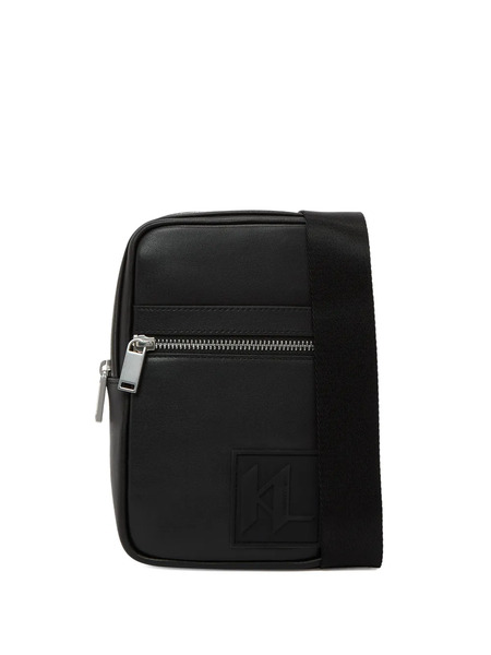  Karl Lagerfeld Logo-patch Shoulder Bag - Black 