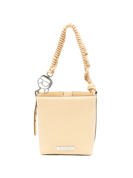  Karl Lagerfeld Logo-plaque Small Shoulder Bag - Neutrals 