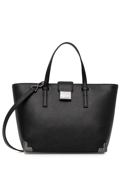  Karl Lagerfeld Logo-plaque Tote Bag - Black 