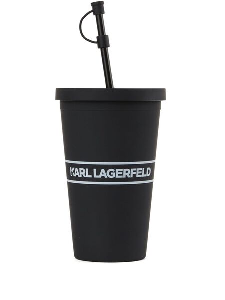  Karl Lagerfeld Logo-print To-go Cup - Black 