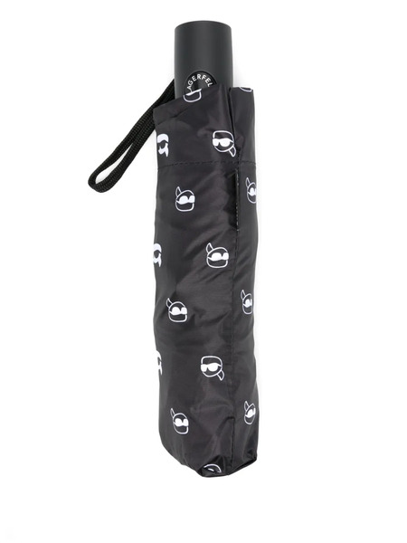  Karl Lagerfeld Logo-print Umbrella - Black 