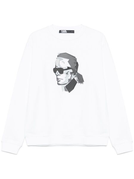  Karl Lagerfeld Logo-raised Sweatshirt - White 