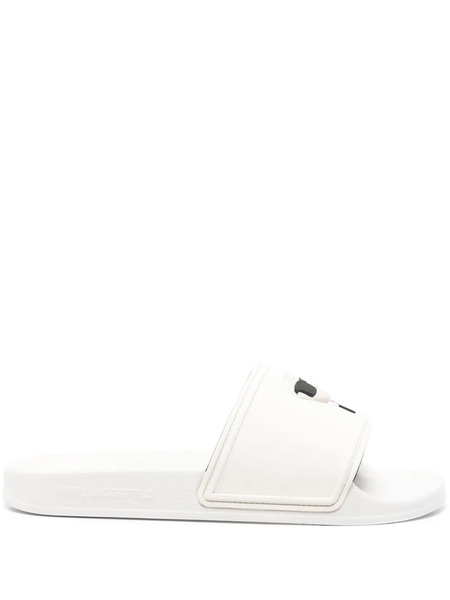  Karl Lagerfeld Logo Slides - White 