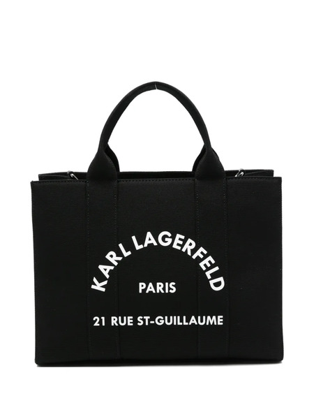  Karl Lagerfeld Medium K/rsg Square Logo Tote Bag - Black 