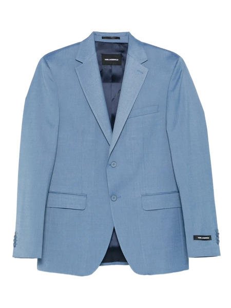  Karl Lagerfeld Mélange-effect Blazer - Blue 