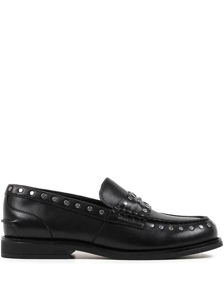  Karl Lagerfeld Mia Studded Loafers - Black 