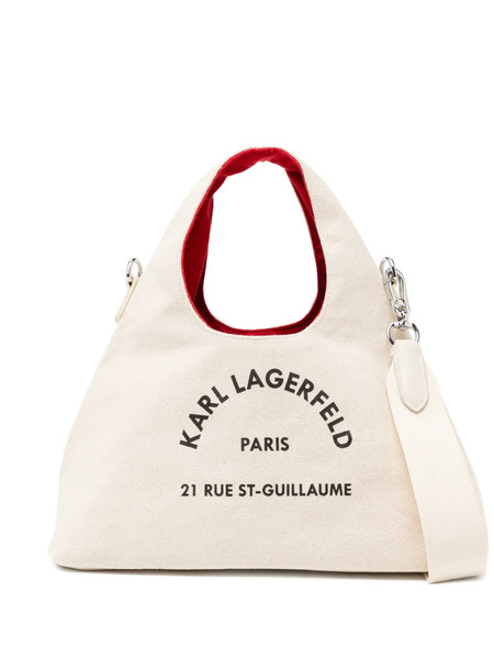  Karl Lagerfeld Mini Rue St-guillaume Tote Bag - Neutrals 