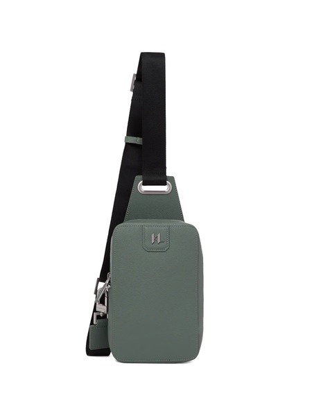  Karl Lagerfeld Monogram Leather Shoulder Bag - Green 