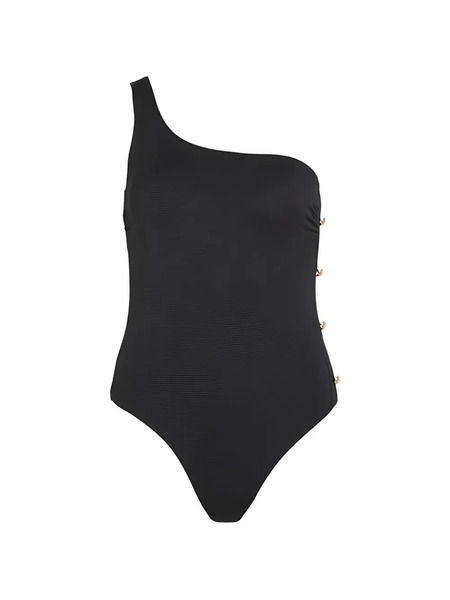  Karl Lagerfeld One-shoulder Swimsuit - Black 