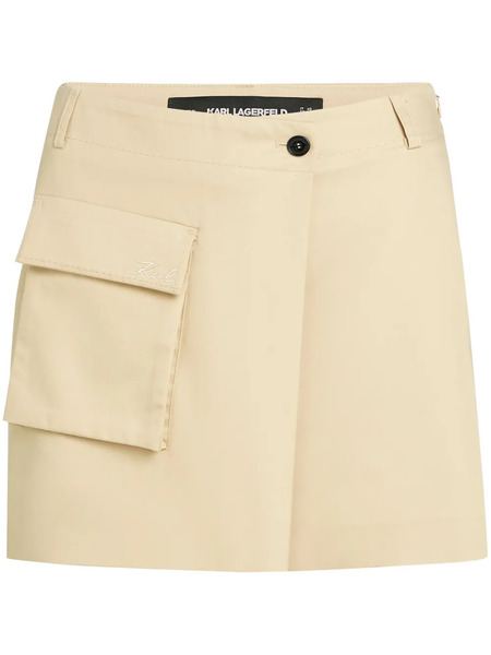  Karl Lagerfeld Patch-pocket Skort - Neutrals 
