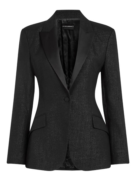  Karl Lagerfeld Peak-lapel Blazer - Black 