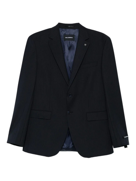  Karl Lagerfeld Pinstripe Two-button Blazer - Blue 
