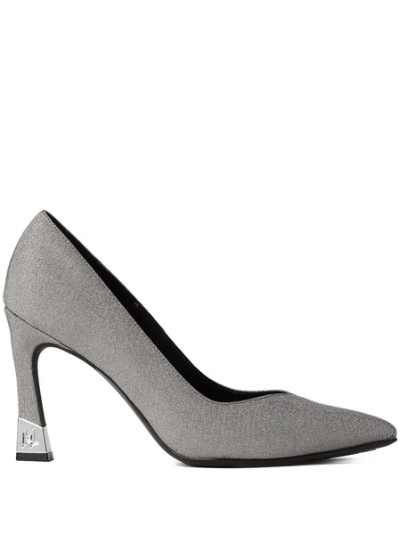  Karl Lagerfeld Premiere 90mm Glitter Pumps - Silver 