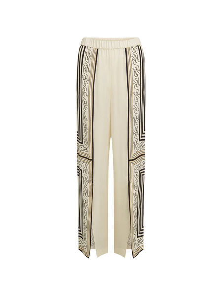  Karl Lagerfeld Print-detail Palazzo Pants - Neutrals 