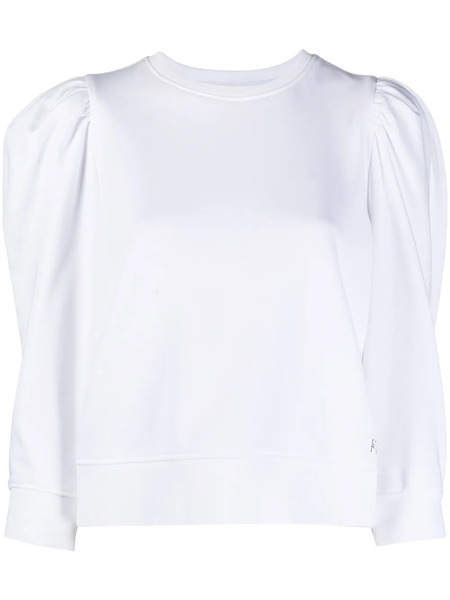 Karl Lagerfeld Puff Sleeves Sweatshirt - White 