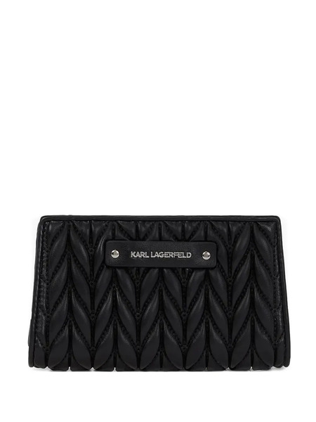  Karl Lagerfeld Quilted Wallet - Black 