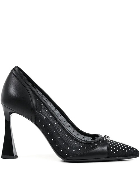  Karl Lagerfeld Rhinestone-embellished Pumps - Black 