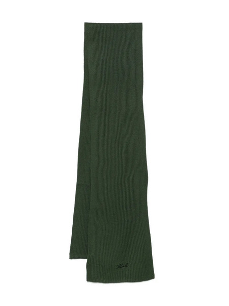  Karl Lagerfeld Ribbed-knit Scarf - Green 