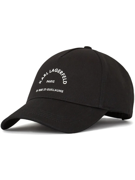  Karl Lagerfeld Rue St-guillaume Baseball Cap - Black 