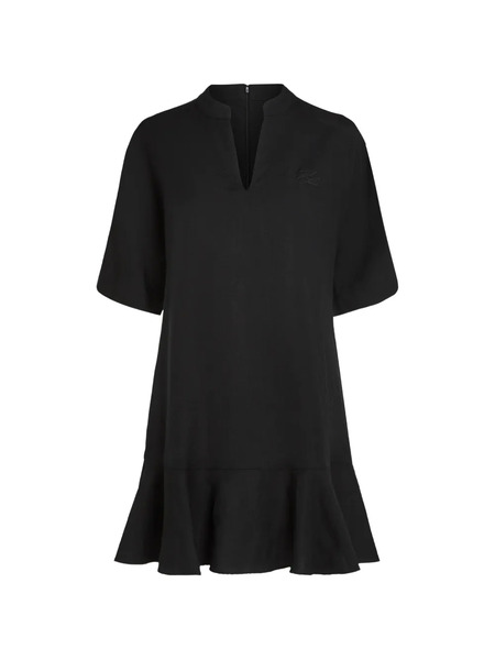  Karl Lagerfeld Ruffled-hem Shift Dress - Black 