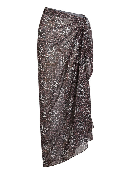  Karl Lagerfeld Sheer Beach Pareo - Brown 