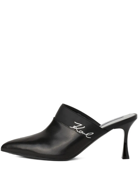  Karl Lagerfeld Sienna Heeled Mules - Black 