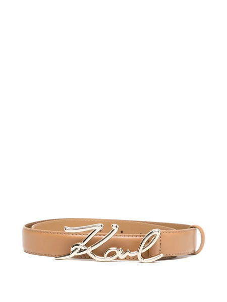  Karl Lagerfeld Signature Belt - Brown 