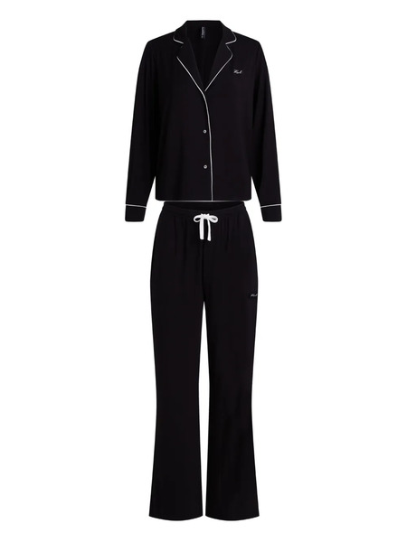  Karl Lagerfeld Signature Pyjama Set - Black 