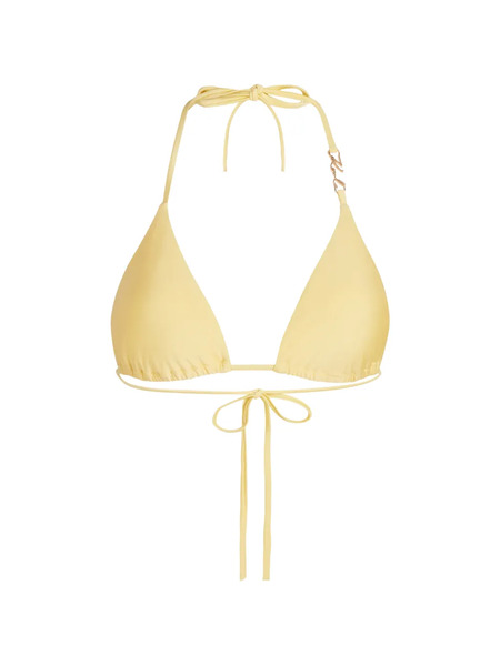  Karl Lagerfeld Signature Triangle-cup Bikini Top - Yellow 